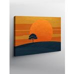 Tablo Mega Kanvas Tablo Turuncu Güneş Manzarası YTCNVS500710, 100 x 140