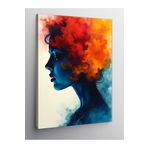 Tablo Mega Kanvas Tablo Turuncu Saçlı Profil 70 X 100 Cnvsdkey-130070-70-100