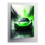 Tablo Mega Kanvas Tablo Yeşil Spor Araba 100 X 140 Cnvsdkey-129852-100-140