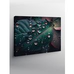 Tablo Mega Kanvas Tablo Yeşil Yaprak Damla YTCNVS504424, 100 x 140