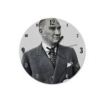 tablo mega Mustafa Kemal Atatürk Baskılı Duvar Saati, SAAAT6317