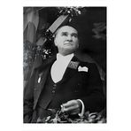 tablo mega Mustafa Kemal Atatürk Modern Ahşap Tablo, 35cm x 50cm