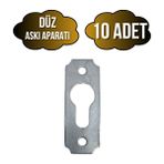 Tablo ve Çerçeve Askı Demiri Düz Askı APARATI(METAL)(BOY:40MM EN:15MM) - Krom - KROM - 10 ADET