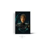 tablohouse Cersei Lannister Ahşap Tablo 4mm SARI KIRMIZI BEYAZ SİYAH MAVİ 35 x 50