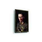tablohouse MUSTAFA KEMAL ATATÜRK ÜNİFORMASI İLE GOLD TETAYLI CAM TABLO SİYAH KIRMIZI BEYAZ MAVİ KAHVERENGİ YEŞİL 70 x 105