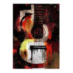 Tablomega Akustik Gitar Dekoratif Ahşap Tablo 35cm X50cm