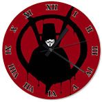 Tablomega Anonymous Maskesi V For Vendetta Tasarım 30 X 30 cm Duvar Saati