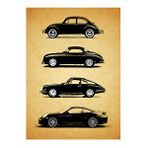 Tablomega Araba Evrimleşmesi Mdf Poster 25cmx 35cm