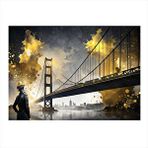 Tablomega Boğaziçi Köprüsü Modern Ahşap Tablo 35cm X50cm