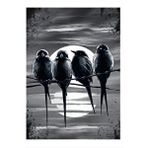 Tablomega Daldaki Kuşlar Dekoratif Ahşap Tablo 35cm X50cm
