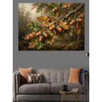 Tablomega Dalında Meşe Palamudu Doğa Sanatı Dekoratif Kanvas - Mdf Ahşap Tablo - 50x70 Cm