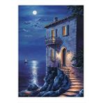 Tablomega Deniz Kenarında Yamaçtaki Ev Dekoratif Mdf Tablo 35cm X50cm