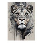 Tablomega Dişi Aslan Desenli Ahşap Tablo 25cmx 35cm