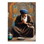 Tablomega Dua Eden Aksakallı Adam Hediyelik Mdf Tablo 25cmx 35cm