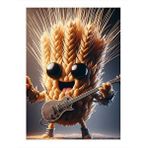 Tablomega Elektro Gitar Çalan Başak Mdf Poster 25cmx 35cm