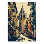 Tablomega Galata Kulesi Hediyelik Ahşap Tablo 35cm X50cm