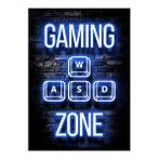 Tablomega Gamer Alanı Hediyelik Ahşap Tablo 35cm X50cm