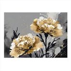 Tablomega Gold Karanfil Çiçeği Hediyelik Ahşap Tablo 25cmx 35cm