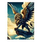 Tablomega Grifin Aslan Modern Mdf Tablo 25cmx 35cm
