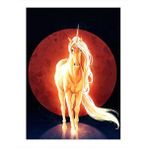 Tablomega Güneş Ve Unicorn Model Ahşap Tablo 25cmx 35cm