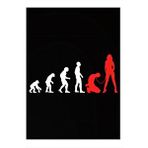 Tablomega Insanlığın Evrimi Ve Evlilik Hediyelik Ahşap Tablo 35cm X50cm