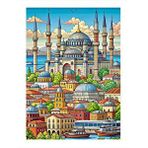 Tablomega İstanbul Minyatürü Model Ahşap Tablo 35cm X50cm