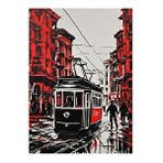 Tablomega İstanbul Taksim Hediyelik Ahşap Tablo 35cm X50cm