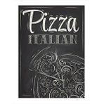 Tablomega İtalyan Pizza Modern Ahşap Tablo 25cmx 35cm