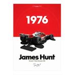 Tablomega James Hunt Formula 1 Model Ahşap Tablo 35cm X50cm