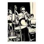 Tablomega Jazz Caz Müzik Modern Ahşap Tablo 35cm X50cm