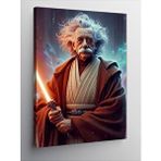 Tablomega Kanvas Tablo Albert Einstein Ve Işın Kılıcı