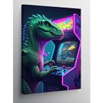 Tablomega Kanvas Tablo Arcade Oyuncusu Dinozor