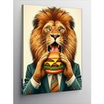Tablomega Kanvas Tablo Aslan Ve Burger