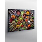 Tablomega Kanvas Tablo Baharatlar Mutfak Temalı