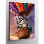 Tablomega Kanvas Tablo Balon Ve Kedi