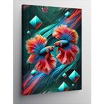 Tablomega Kanvas Tablo Beta Balıkları Deseni