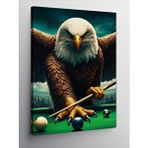 Tablomega Kanvas Tablo Bilardo Oynayan Asil Kartal