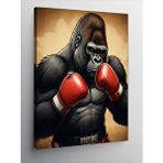 Tablomega Kanvas Tablo Boksör Gorilla