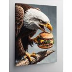 Tablomega Kanvas Tablo Burger Kartalı