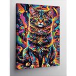 Tablomega Kanvas Tablo Desenli Boyalar Ve Kedi