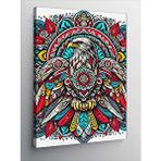 Tablomega Kanvas Tablo Detaylı Kuş Motifi Deseni