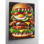 Tablomega Kanvas Tablo Dev Burger Ve Malzemeler
