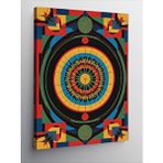 Tablomega Kanvas Tablo Dönen Mandala Deseni