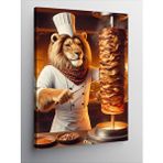 Tablomega Kanvas Tablo Döner Kesen Aslan