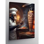 Tablomega Kanvas Tablo Döner Kesici Aslan Şef