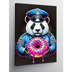 Tablomega Kanvas Tablo Donut Tutan Polis Panda