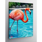 Tablomega Kanvas Tablo Flamingo Havuzu