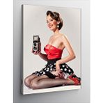 Tablomega Kanvas Tablo Fotoğraf Çeken Pin Up Kadın