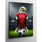 Tablomega Kanvas Tablo Futbol Formalı Kartal