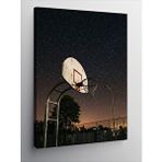 Tablomega Kanvas Tablo Gece Basketbol Sahası Ve Yıldızlar
